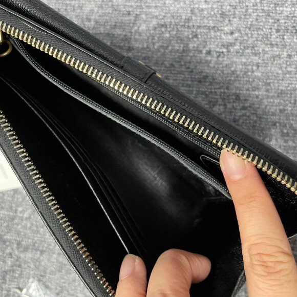 100% Authentic Saint Laurent Y Line Flap Wallet - Picture 9 of 10